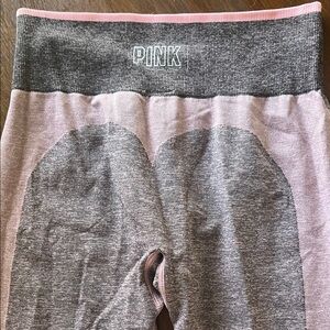 PINK Victoria's Secret Gray and Pink Leggings